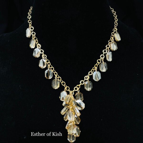 Swarovski Austrian crystals dangle necklace set