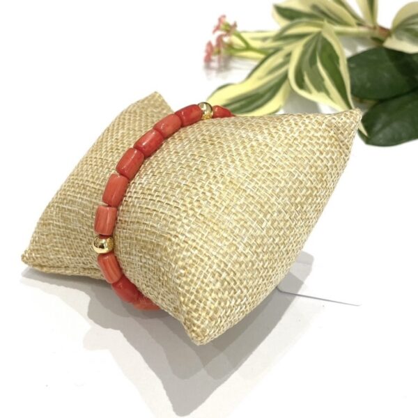 Coral 18kt gold bracelet