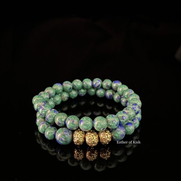 Azurite Malachite bracelet set