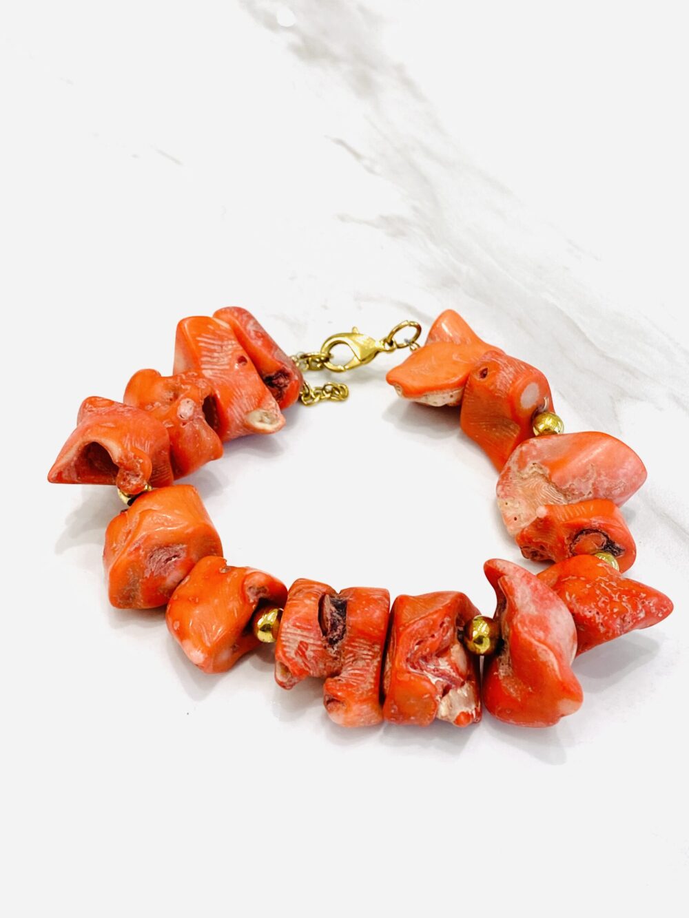 Woven magnesite nugget coral set - Image 4