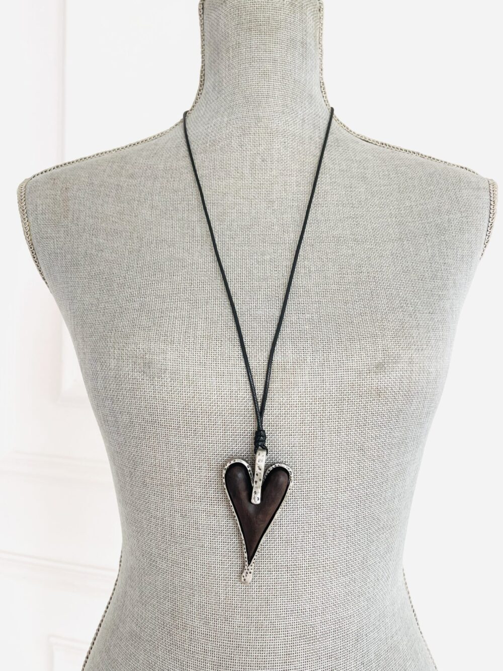 Retro boho leather cord necklace